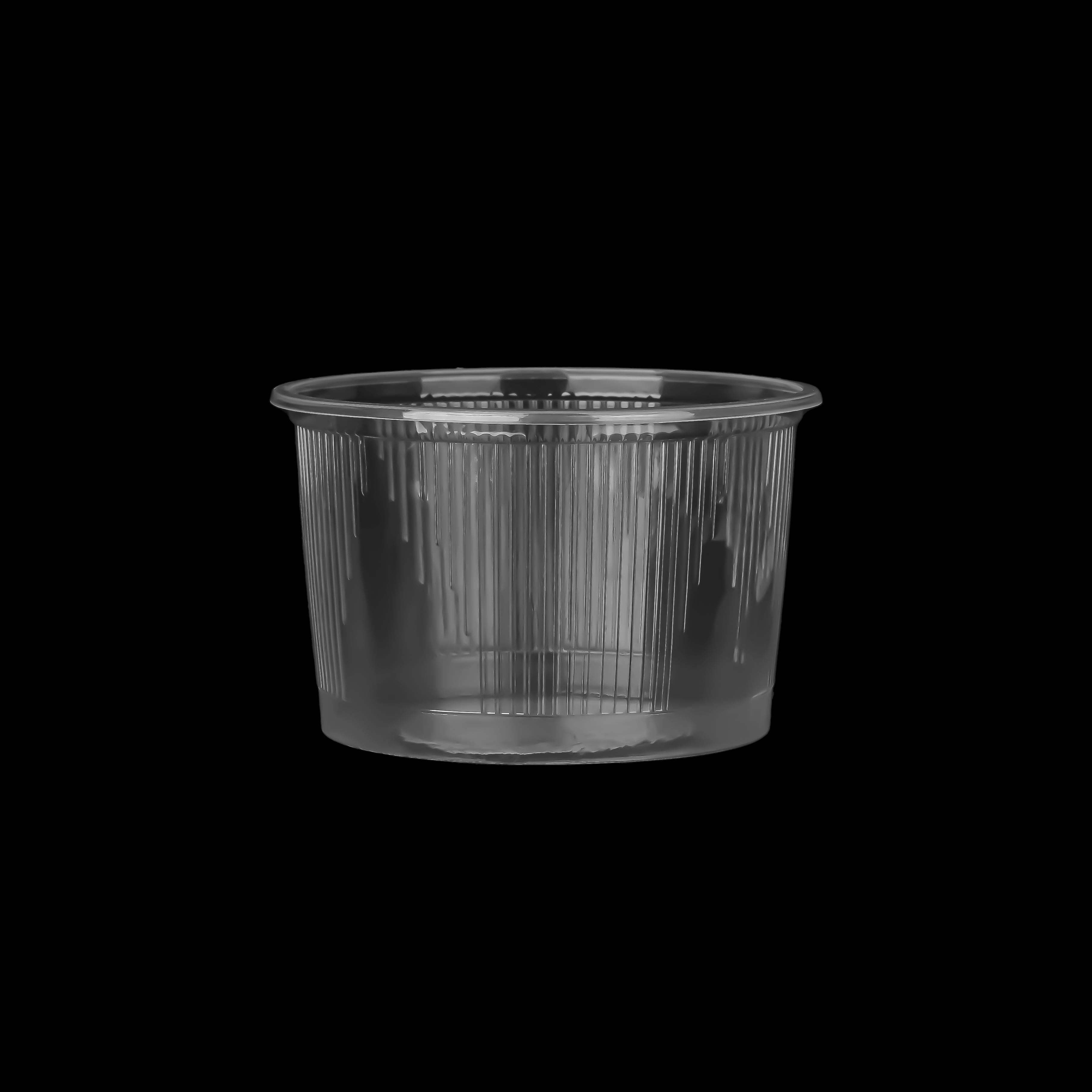 600 ml Striped Round Container